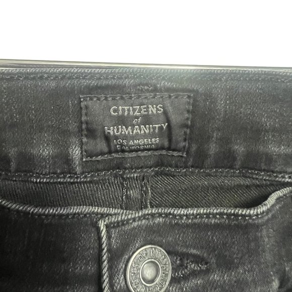 Citizens of Humanity Jeans Rocket Ankle High Rise Womens 29 Black Skinny Jeans - Picture 6 of 12